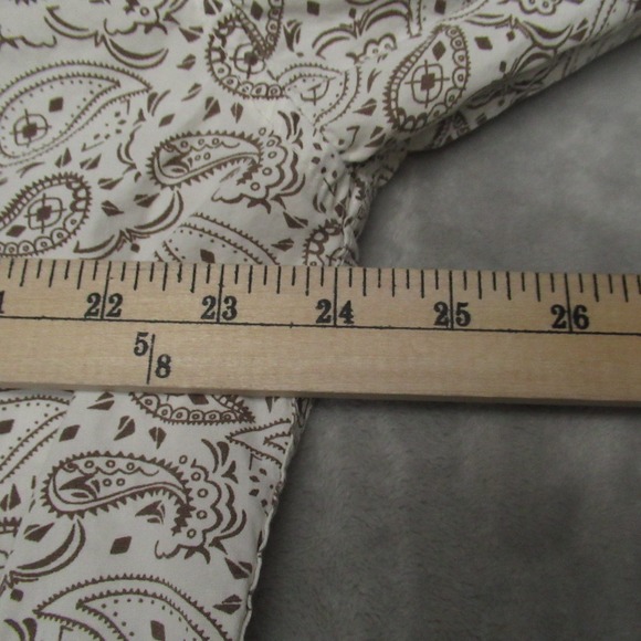 Rafter C Shirt Mens XXL Brown Paisley Classic Western Pearl Snap Cowboy Casual - Picture 8 of 10